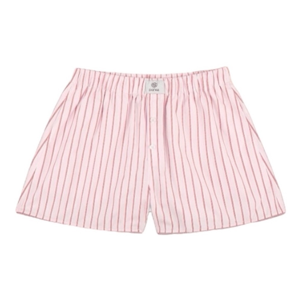 NWOT Parke Light Pink Stripe Boxer Shorts